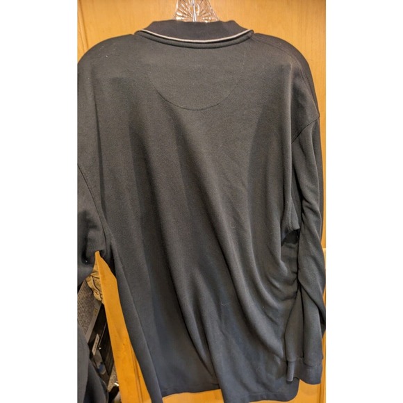 Nike Golf Men's XL Dri-Fit Black Long Sleeve 1/4‎ Button Pullover - Picture 4 of 4